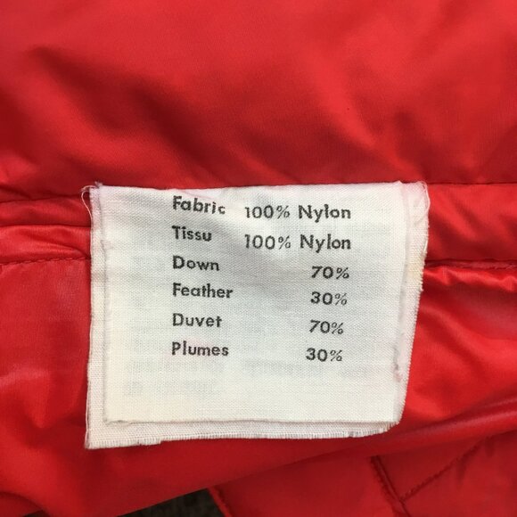 Swan Brand Red Down PUFFER FUNNEL VEST Womens Medium - Picture 8 of 10